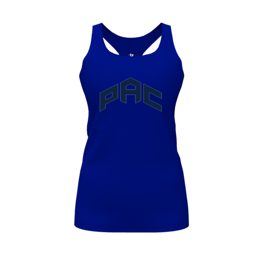 [FT0TRBRY-FYS-LOGO1] Decker Racerback Tank Top (Female Youth S, Royal, Logo 1)