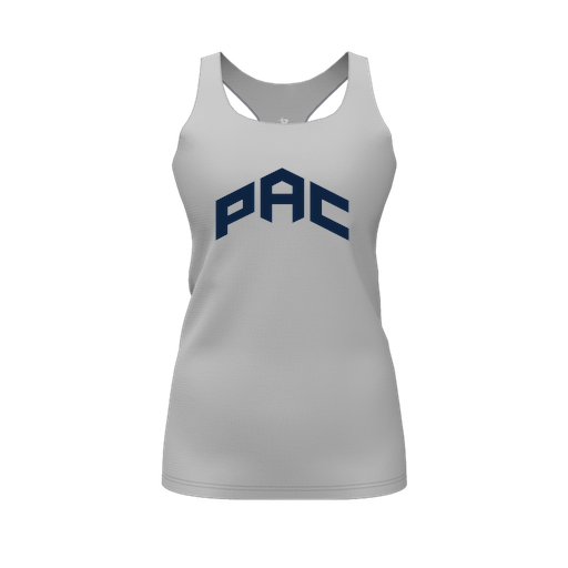 [FT0TRBGY-FYS-LOGO1] Decker Racerback Tank Top (Female Youth S, Gray, Logo 1)