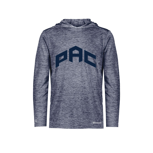 [FOLHCGNV-AS-LOGO1] Decker Men's Charge Hoodie (Adult S, Navy, Logo 1)