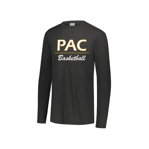 [FTLCUBBK-YS-LOGO3] Decker Youth Tri-Blend T-Shirt - Long Sleeve (Youth S, Black, Logo 3)