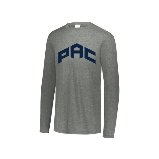 [FTLCUBGY-YS-LOGO1] Decker Youth Tri-Blend T-Shirt - Long Sleeve (Youth S, Gray, Logo 1)